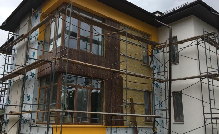 Монтаж фасада частного дома Чусовской тракт 12 км